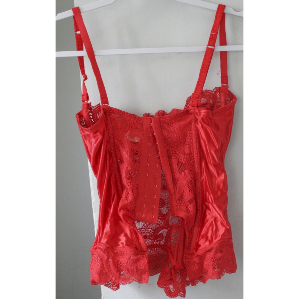 Victoria Secret Red Corset Size 32b Red Lingerie